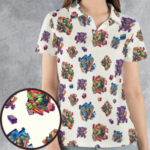 TMNT Break The Wall AOP Men/Women Polo Shirt
