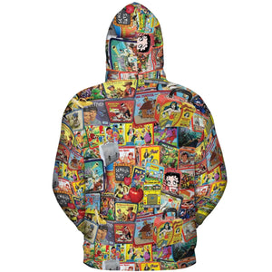 Retro Land TV Shows All-over Print Hoodie