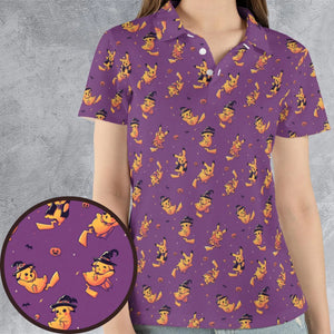 Electric Halloween Cute Pikachu Pattern AOP Men/Women Polo Shirt