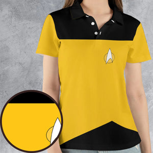 The Next Generation Star Trek AOP Men/Women Polo Shirt