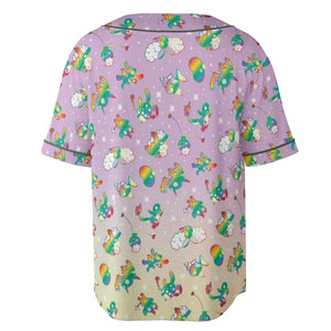 Rainbow Pokemon Pattern Unisex Baseball Jersey