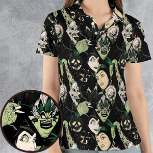 The Villains Pattern AOP Men/Women Polo Shirt