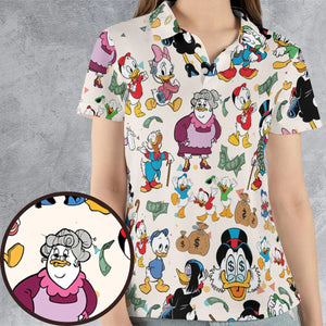 Donald Huey Dewey Ducktales AOP Men/Women Polo Shirt