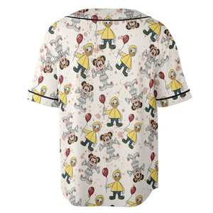 Mouse Clown Unisex Baseball Jersey