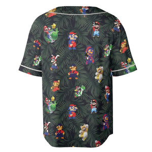 Tropical Mario Super Mario Unisex Baseball Jersey