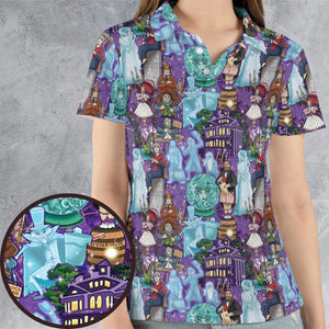 Foolish Mortal Supply Haunted Mansion AOP Men/Women Polo Shirt
