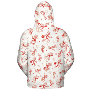 Vintage Style Nostalgic Reddy Kilowatt All-over Print Hoodie