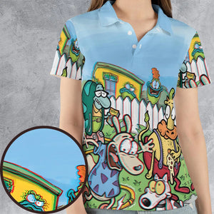 Spunky Style Rocko's Modern Life AOP Men/Women Polo Shirt