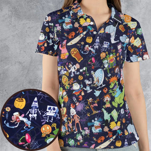 Nickelodeon Halloween Party AOP Men/Women Polo Shirt