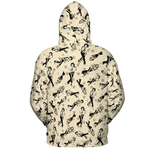 All-over Print Hoodie - TQ4BVQ9M - - 4