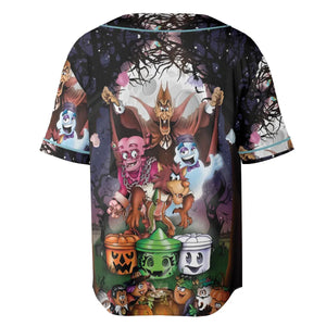Halloween Food Mascot Themed Unisex Baseball Jersey