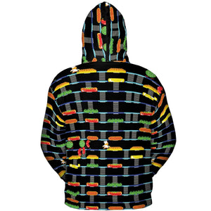 BurgerTime Arcade Game All-over Print Hoodie