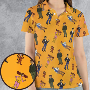 The Fonz and the Happy Days Gang AOP Men/Women Polo Shirt