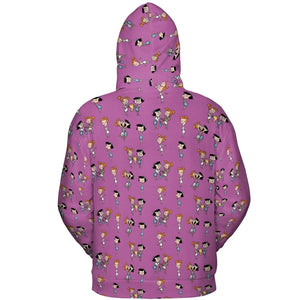 Wilma and Betty The Flintstones All-over Print Hoodie