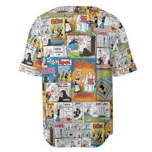 Olive Oyl Popeye Comic Unisex Baseball Jersey