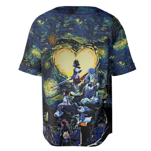 Kingdom Hearts Starry Night Unisex Baseball Jersey