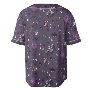 Pokemon Ghost-typen Gengar Banette Litwick Mismagius Unisex Baseball Jersey