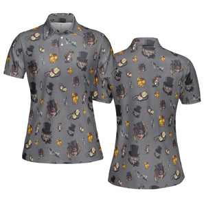 90s Returns Penguin and Catwoman AOP Men/Women Polo Shirt