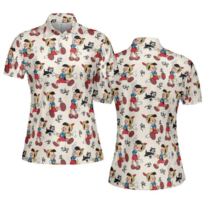 Whimsy Wear Pinocchio AOP Men/Women Polo Shirt