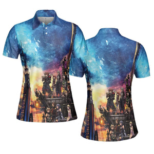 KH3 Kingdom Heart AOP Men/Women Polo Shirt