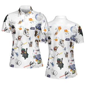 Star Wars Cats AOP Men/Women Polo Shirt