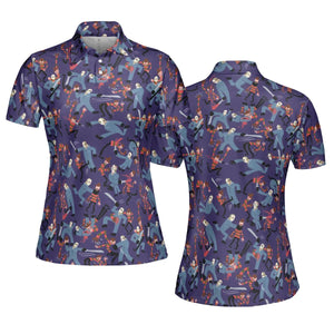 The Battle Freddy vs Jason Nightmare on Elm Street Friday the 13th AOP Men/Women Polo Shirt