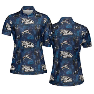 Star Wars Ships Pattern AOP Men/Women Polo Shirt