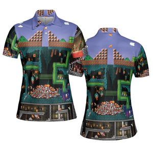 The Pit Super Mario AOP Men/Women Polo Shirt