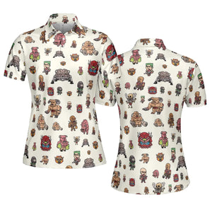 Doom Chibi Characters AOP Men/Women Polo Shirt