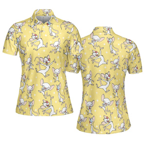 Lab Style Pinky and the Brain AOP Men/Women Polo Shirt