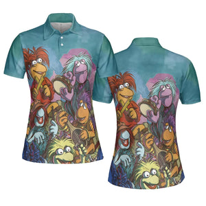 Fraggle Rock Larsen The Muppets AOP Men/Women Polo Shirt