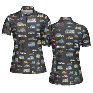 Movie Cars Pattern AOP Men/Women Polo Shirt
