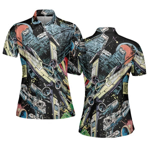 Han Solo Spaceship Star Wars AOP Men/Women Polo Shirt