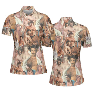 Vintage Hunks of The 80s AOP Men/Women Polo Shirt
