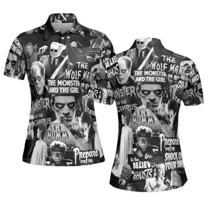 Universal Monsters Pattern AOP Men/Women Polo Shirt