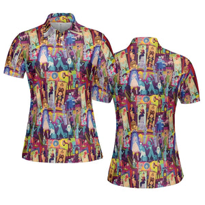 Retro Mansion Collage AOP Men/Women Polo Shirt