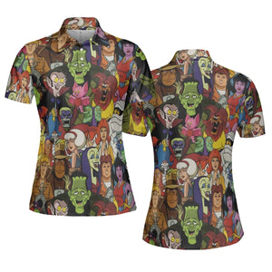 Frightfully Funny Ghostbusters Groovie Goolies AOP Men/Women Polo Shirt