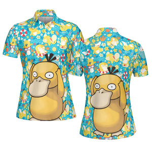 Psyduck Power Pokemon AOP Men/Women Polo Shirt