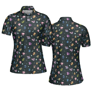 Axolotls Of The World Pattern AOP Men/Women Polo Shirt