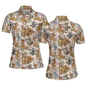 Little Wild Bambi AOP Men/Women Polo Shirt