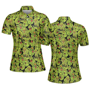 Funny Slimer Ghostbusters AOP Men/Women Polo Shirt