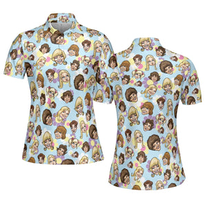 Retro TV The Brady Bunch Characters AOP Men/Women Polo Shirt