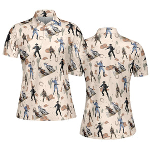 Old Western The Lone Ranger Zorro Tarzan AOP Men/Women Polo Shirt