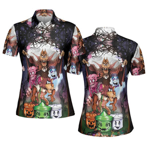 Halloween Food Mascot Themed AOP Men/Women Polo Shirt