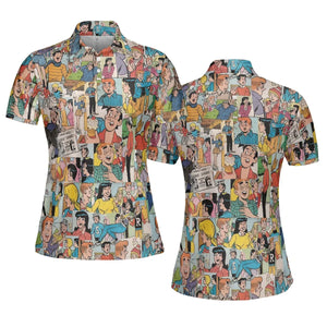 Archie Comics Characters Collage AOP Men/Women Polo Shirt