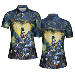 Kingdom Hearts Starry Night AOP Men/Women Polo Shirt