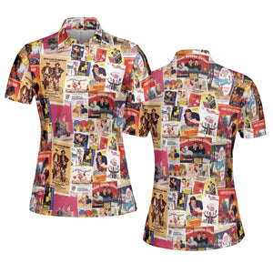 Hollywood Classics Collage AOP Men/Women Polo Shirt