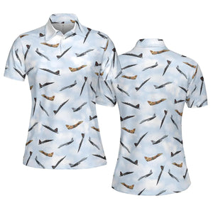 Top Gun Aircraft AOP Men/Women Polo Shirt