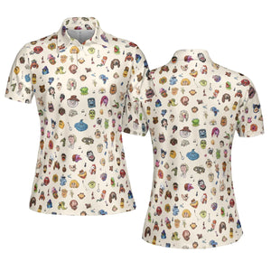 The Muppets Pattern AOP Men/Women Polo Shirt