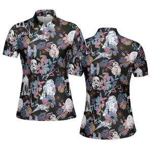 Floral Wars Dark Side Star Wars Pattern AOP Men/Women Polo Shirt